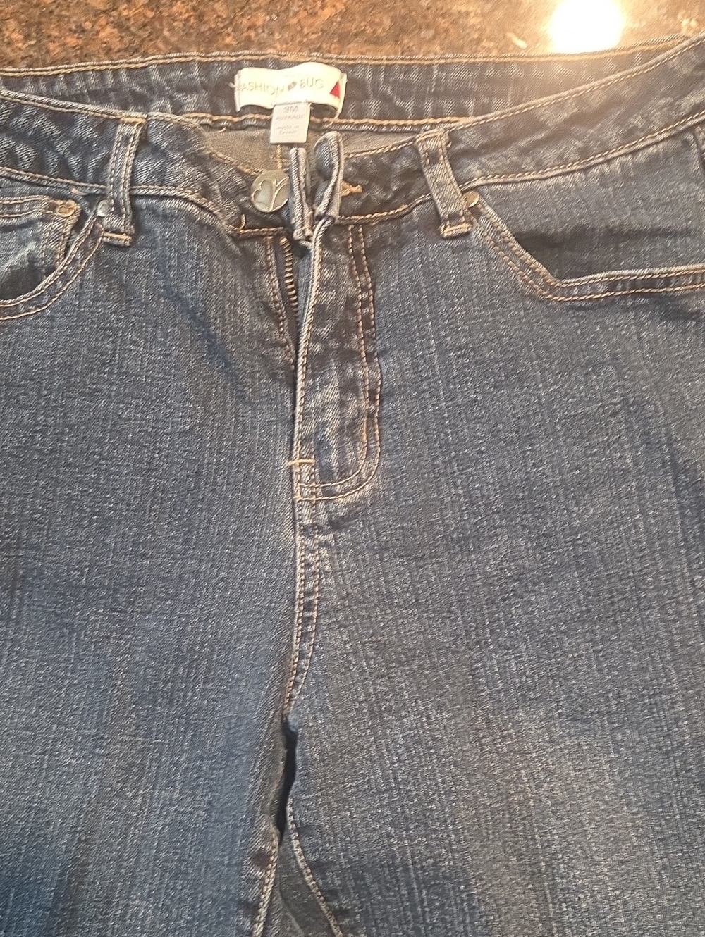 Fashion Bug Women's Blue Relaxed-Fit Jeans